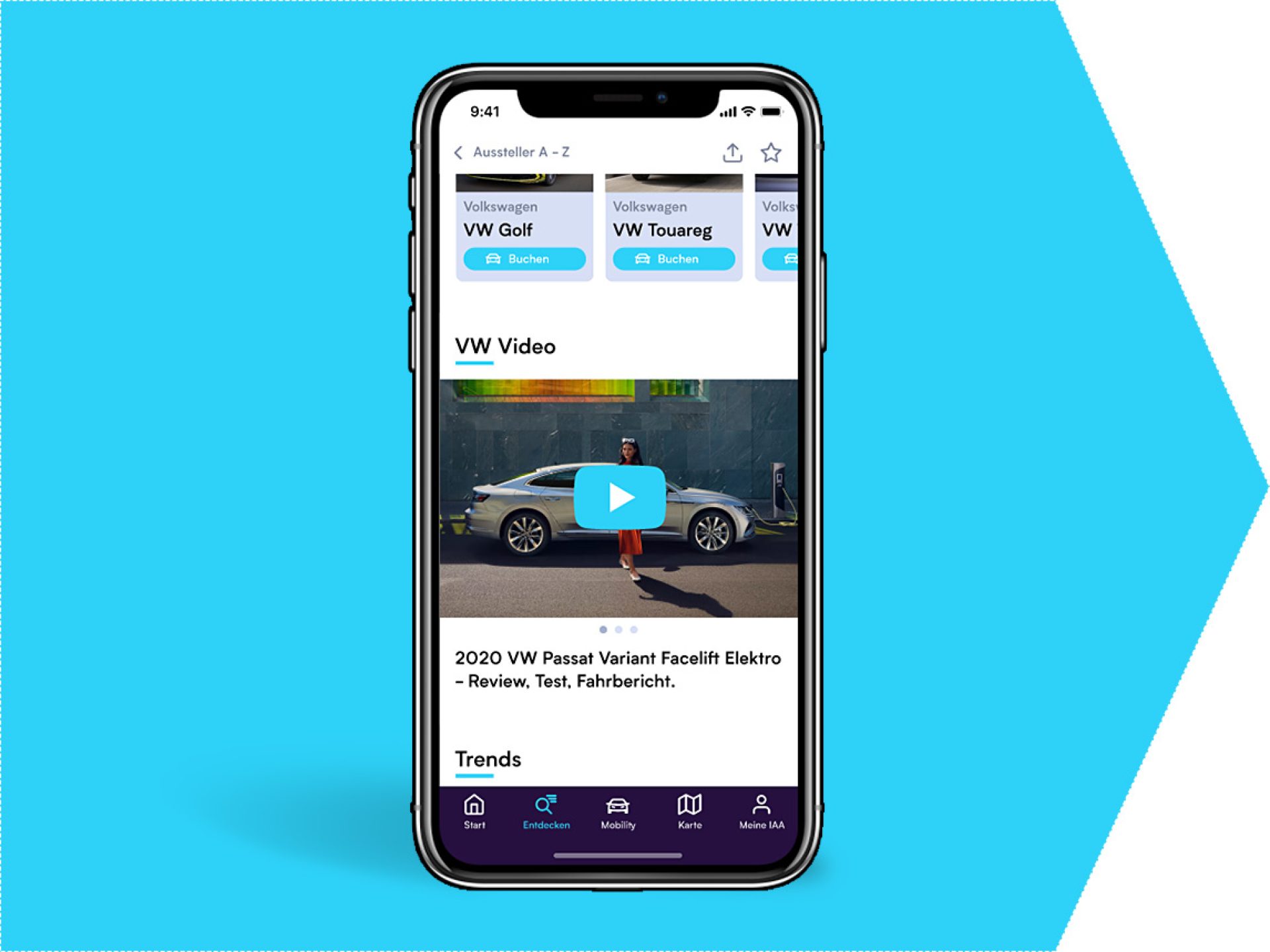 Video on your exhibitor profile (IAA App)
