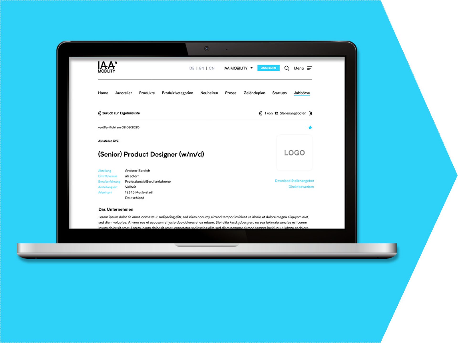 Your job opening in the exhibitor and partner directory