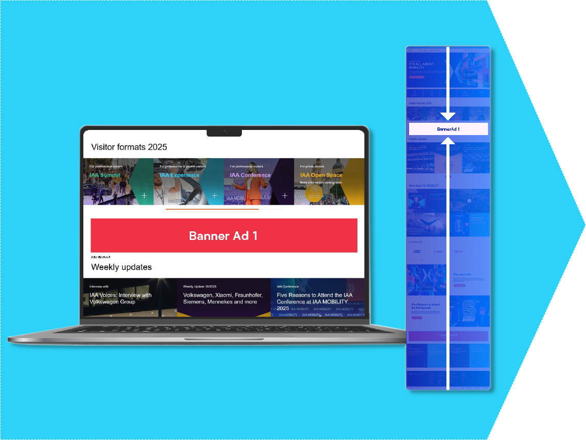 Banner ad (home page top)