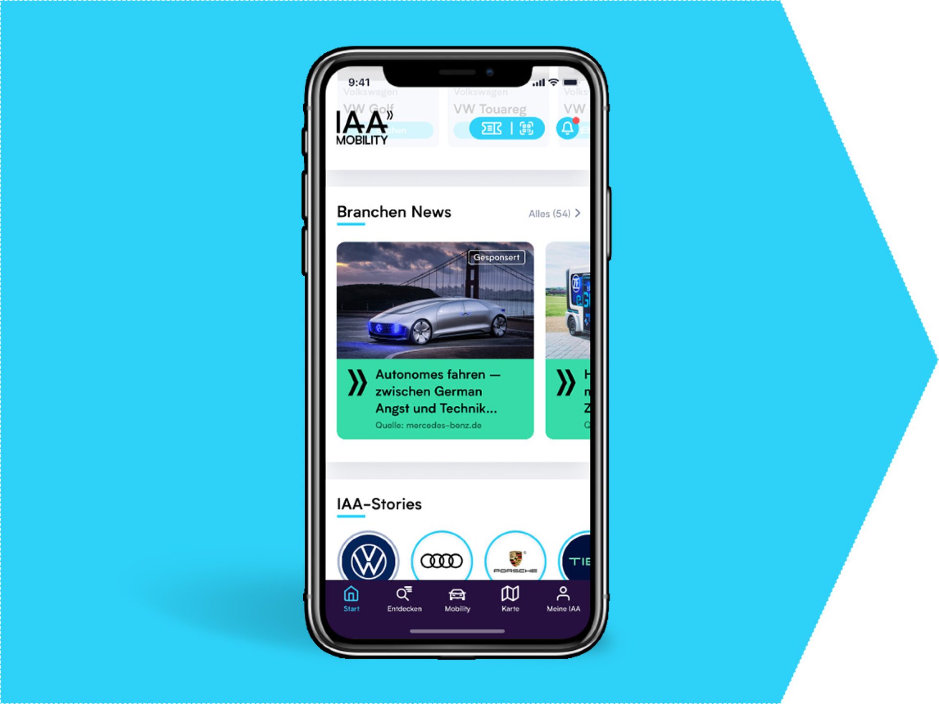 Sponsored blog post in the IAA MOBILITY App
