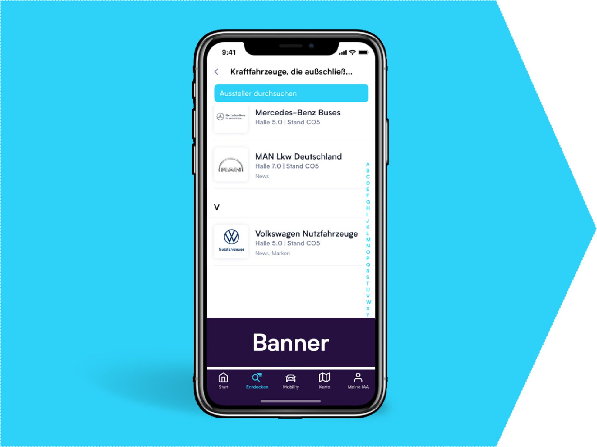 Sponsored product category with banner