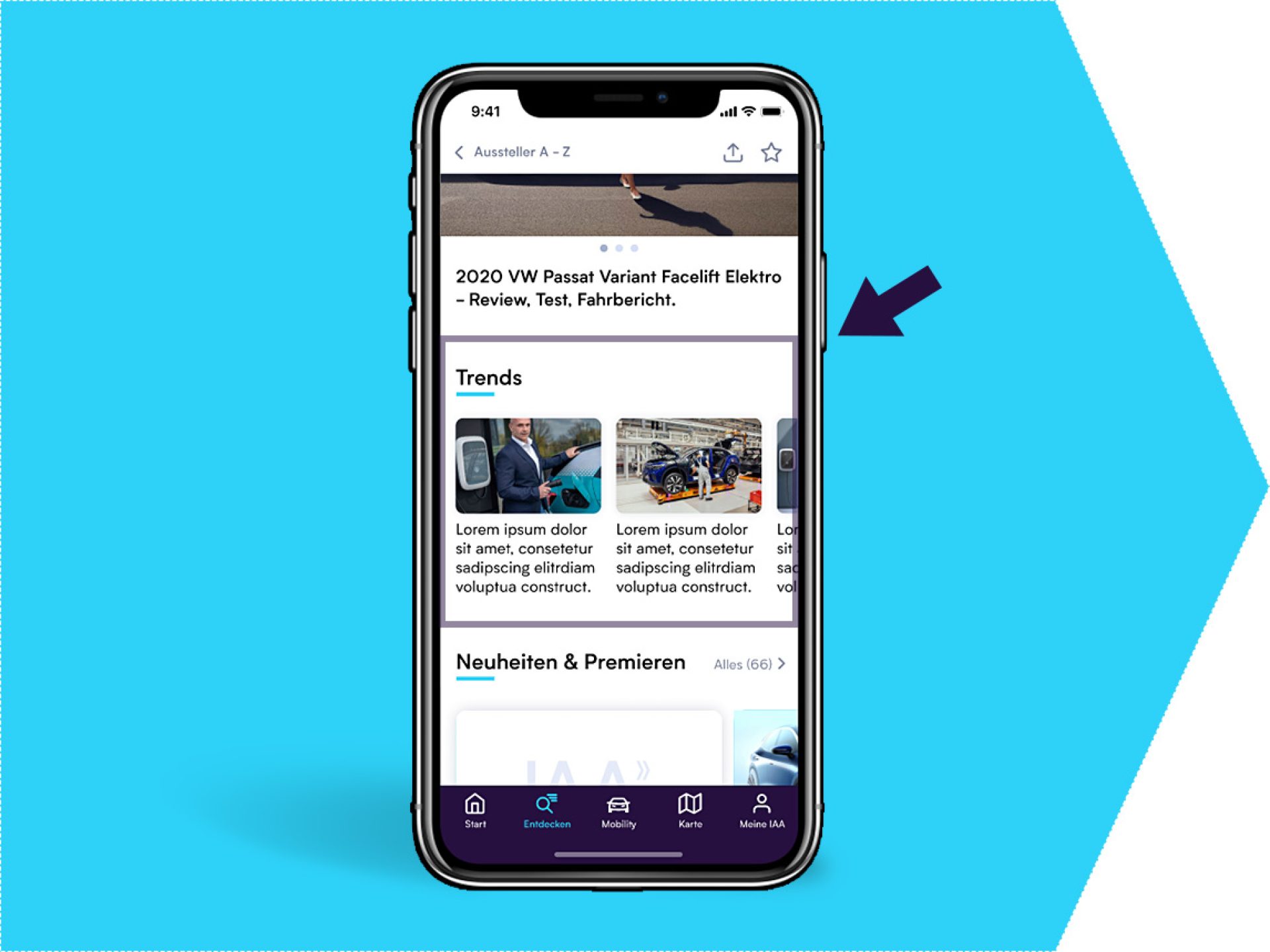 Trends on the exhibitor profile (IAA app)